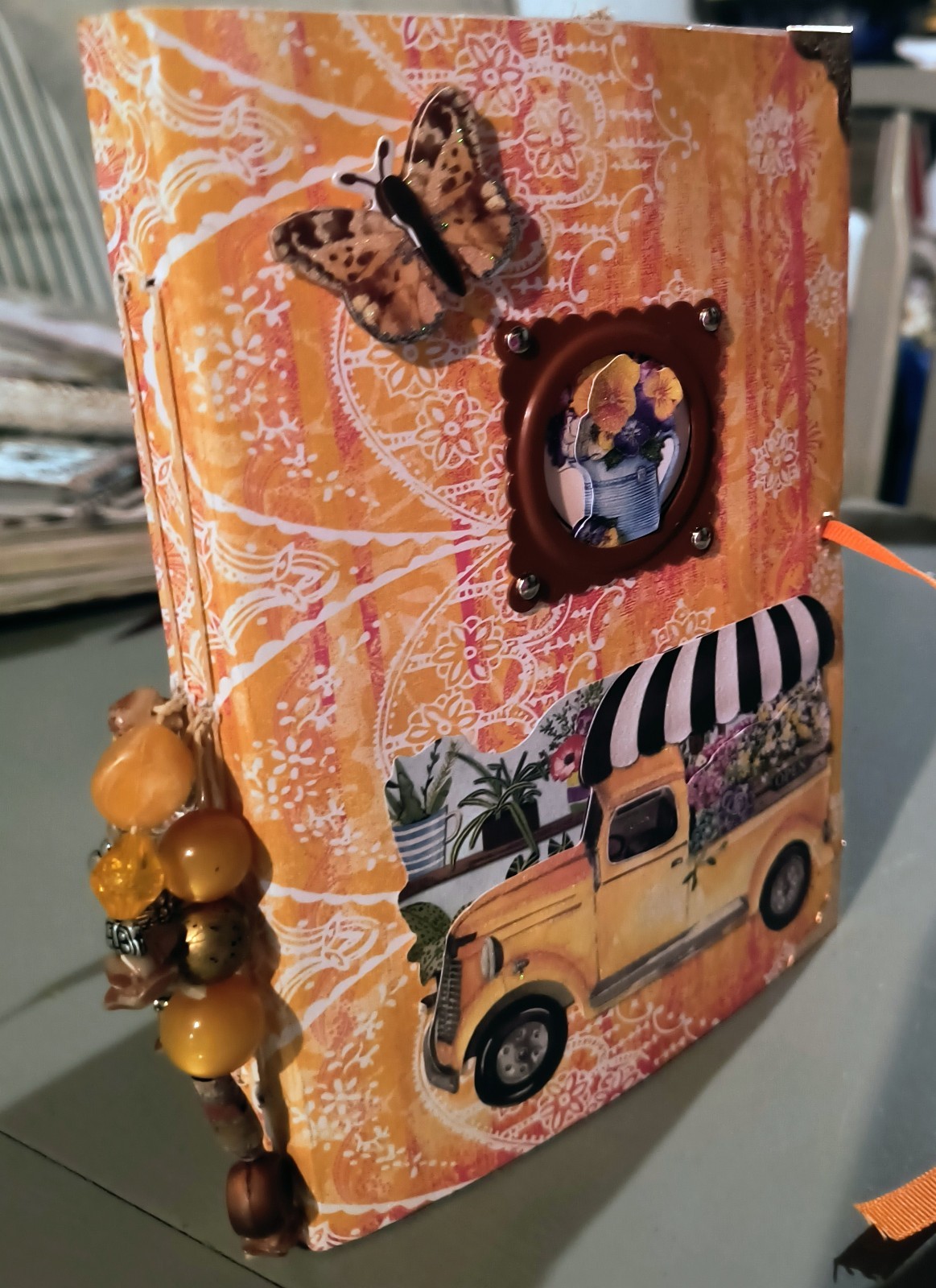 junk journal handmade garden theme