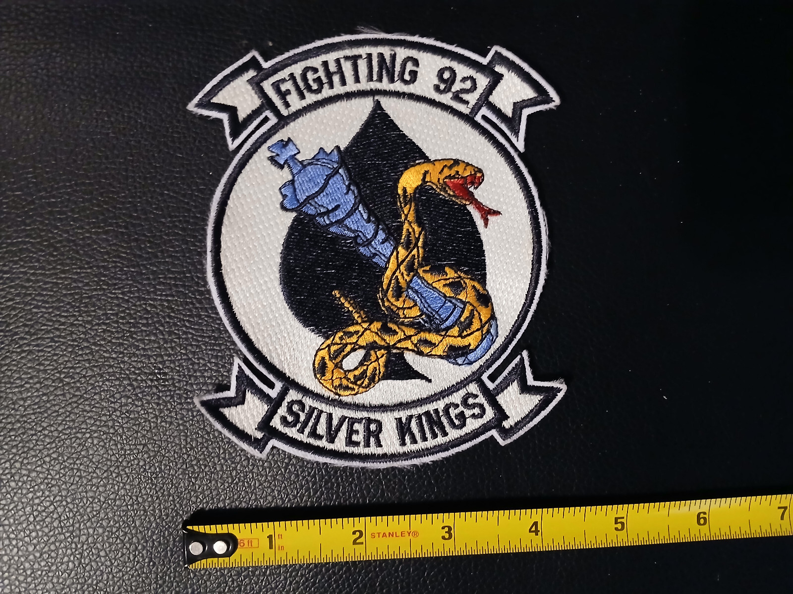 US NAVY FIGHTING SQUADRON VF- 92 SILVER KING PATCH