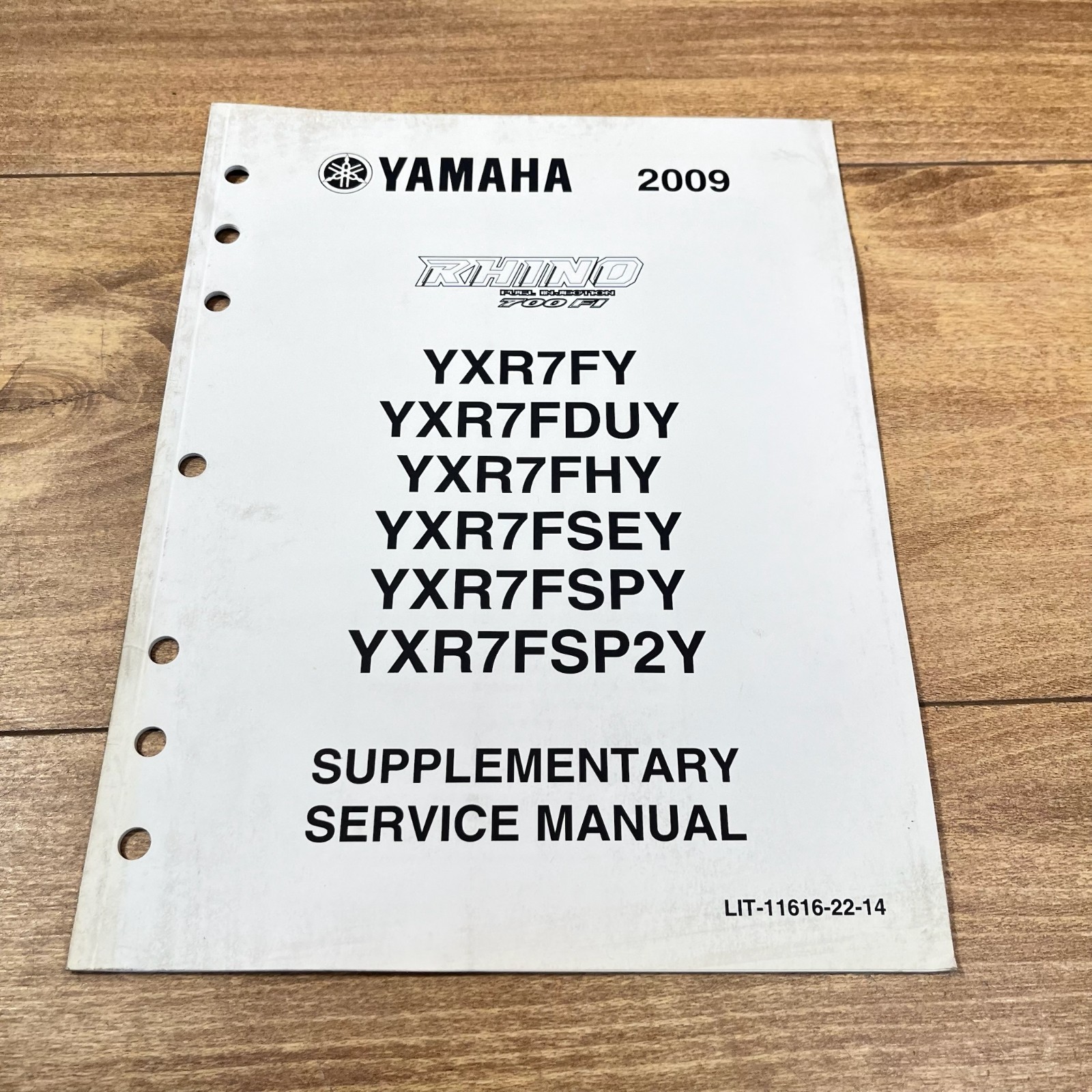 YAMAHA OEM DEALER SERVICE MANUAL SUPPLEMENT / 2009 YXR7FY YXR7FDUY YXR7FHY YXR7