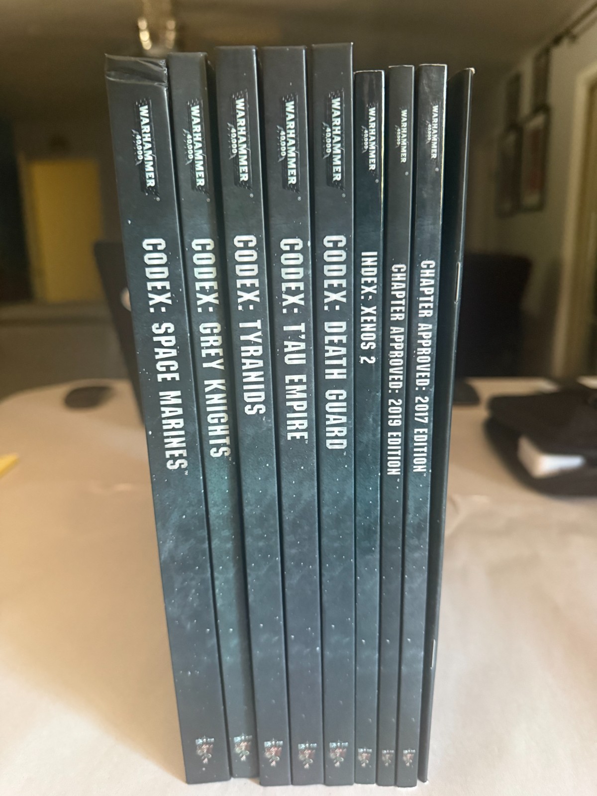 Warhammer 40K 8th Edition Book Lot - 5 Codices, Index Xenos 2, Chapter Approved