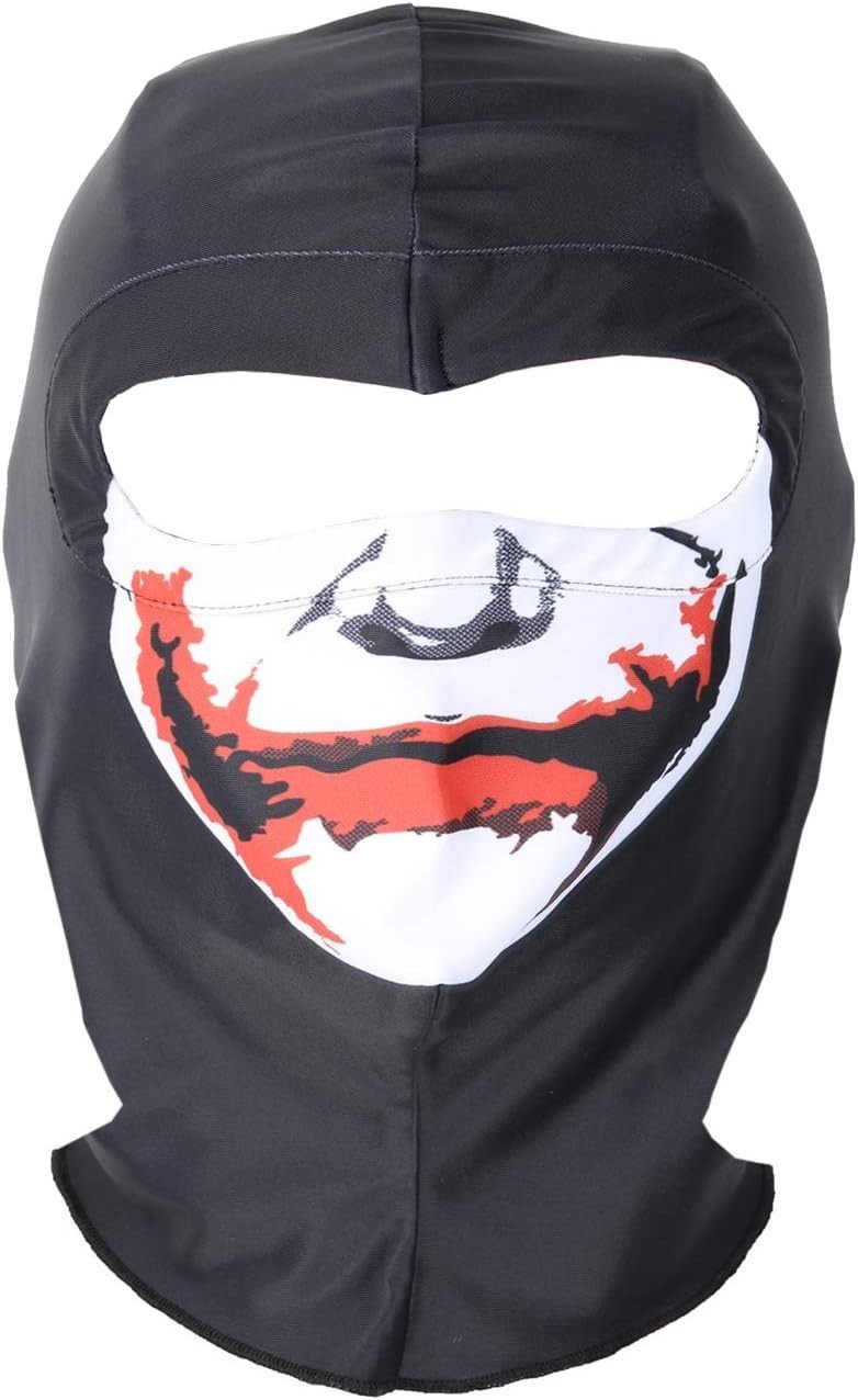 The Joker Balaclava Mask Hood Cosplay Halloween DC Killer Clown Smile Batman New