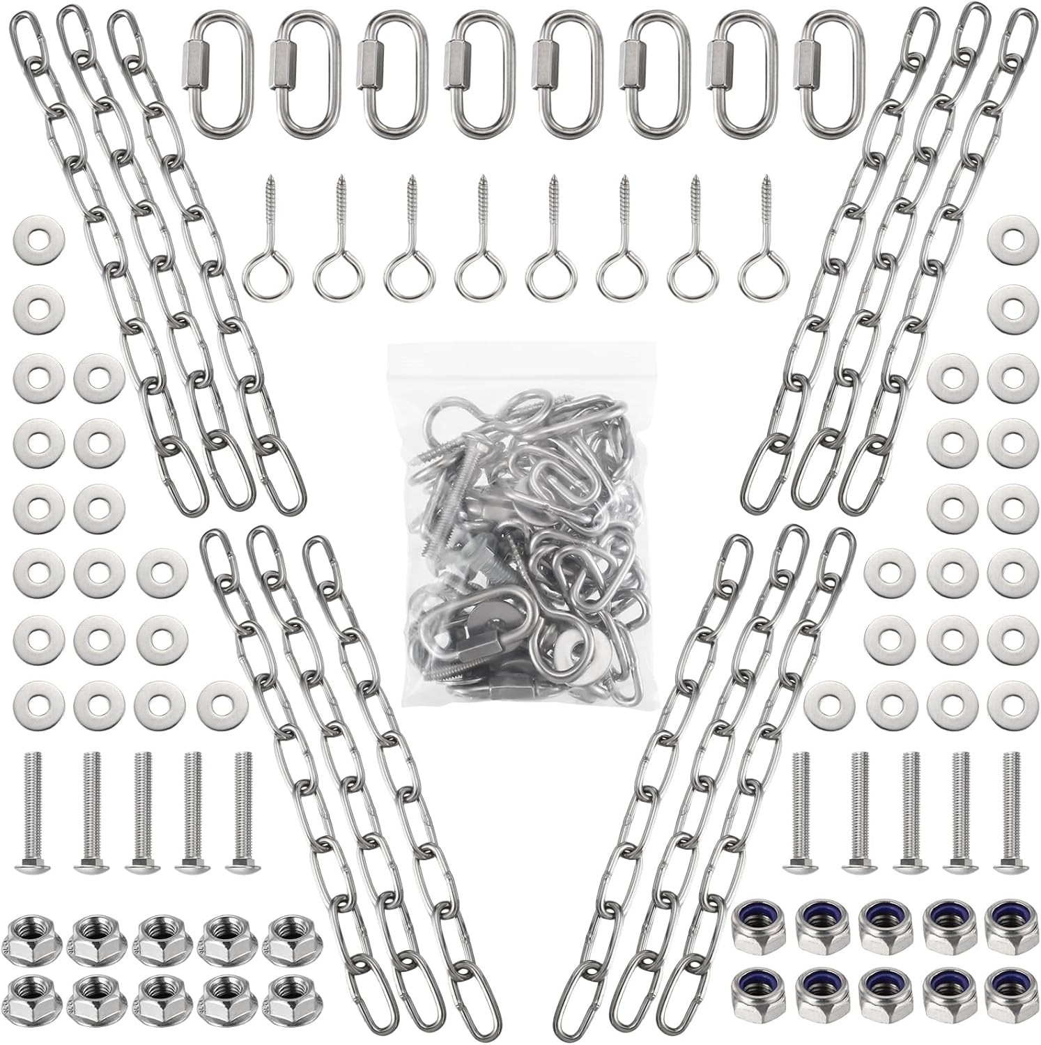 Complete Hanging Target Gong Mounting Kit AR500 3/8" Steel Shooting Mounting Kit