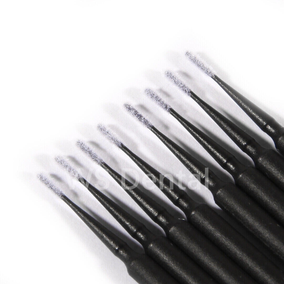 100Pc Dental Micro Applicator Tips Cleaning Brush Disposable Microbrush Bendable