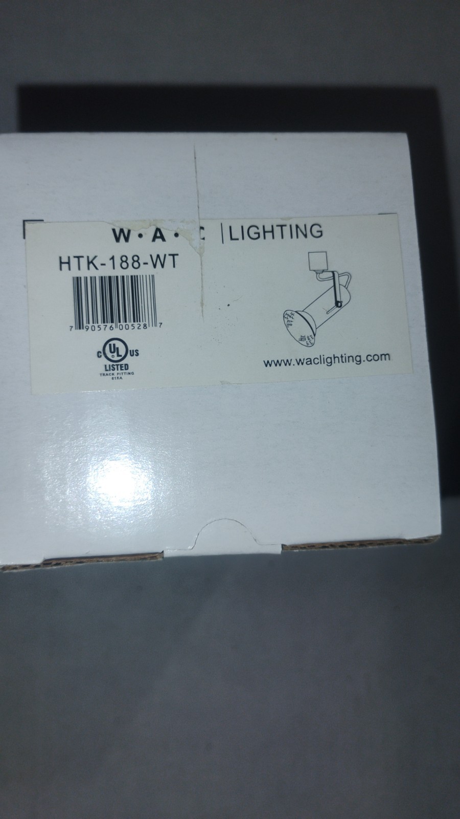 Brand-new WAC Lighting track head, Model HTK-188-WT, white color