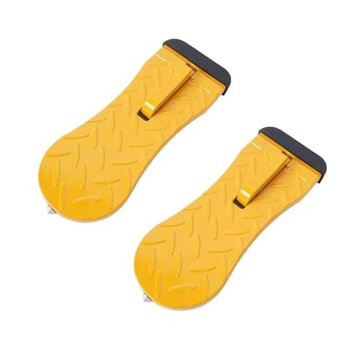 Car Door Step and Truck Step - Aluminum Alloy Tire Step for Car 2 Pack Yellow