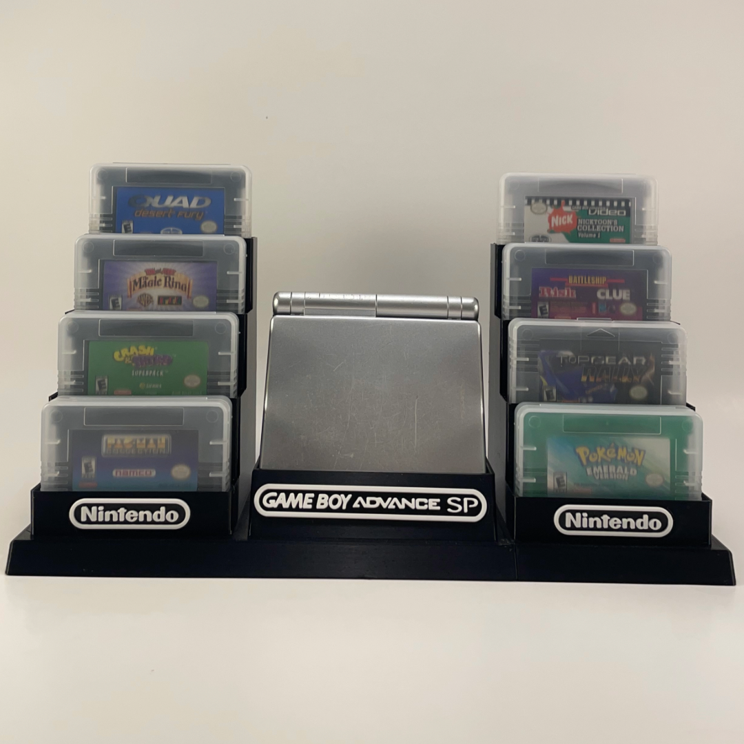 Gameboy Advance SP & 16 Games in Protective Cases - DISPLAY ONLY (Customize)