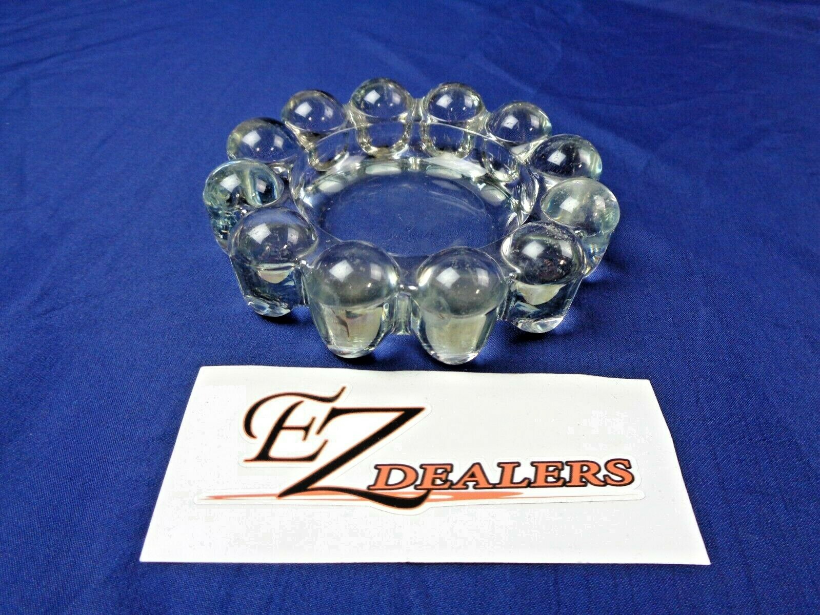 Heavy Clear Glass Jewelry/Trinket Bowl