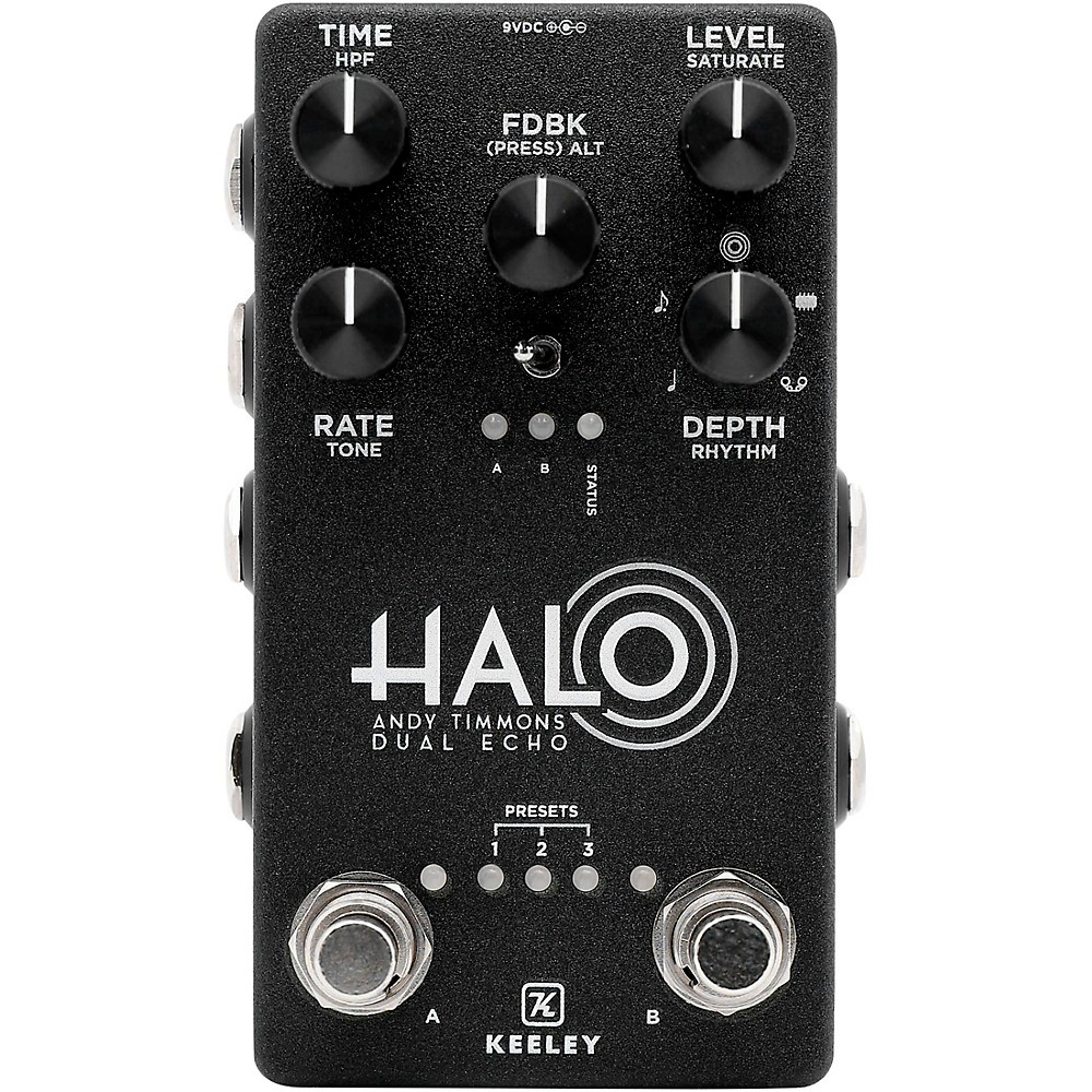 Keeley HALO Andy Timmons Dual Echo Signature Effects Pedal Black