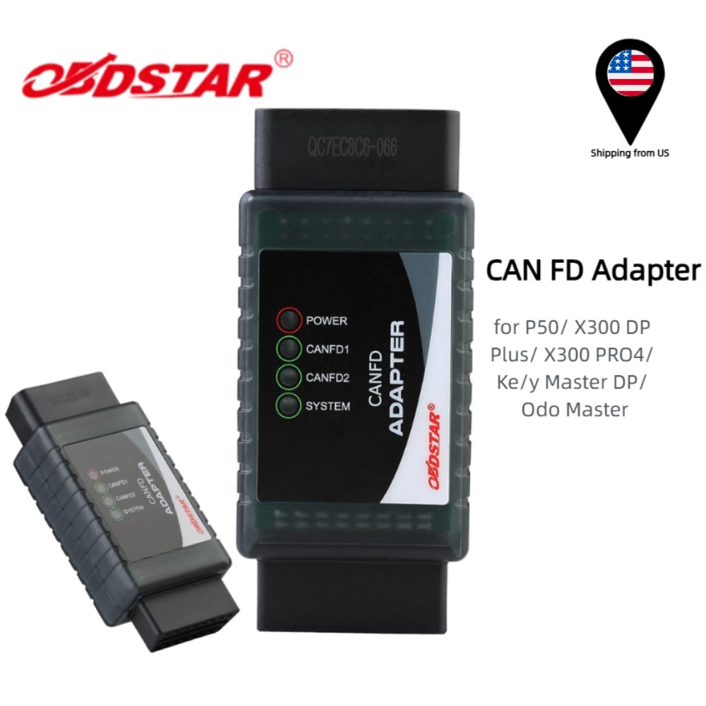 OBDSTAR CANFD CAN-FD Adapter Work with X300 DP Plus/ P50/ Pro4 Key Master etc.