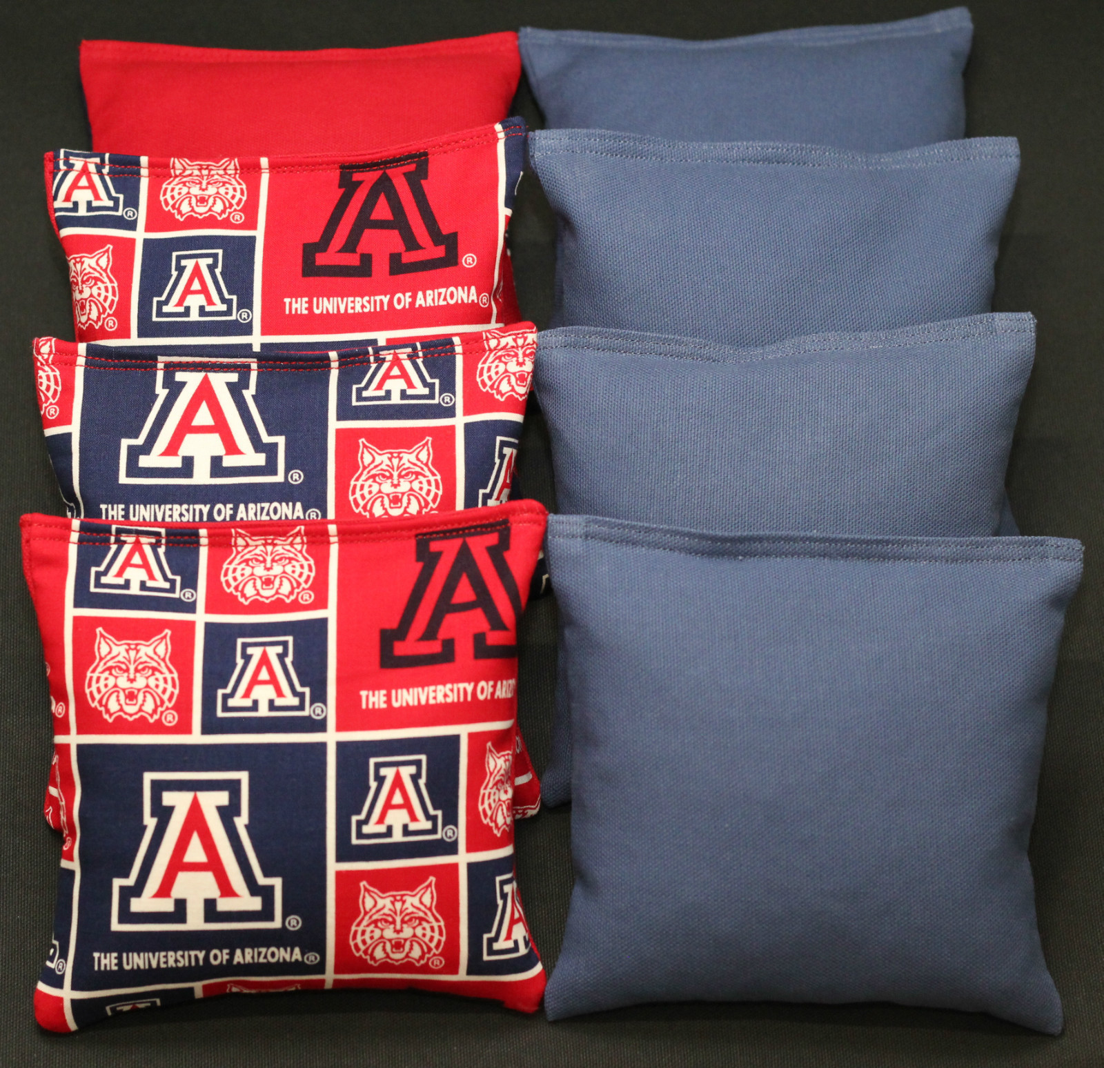 ARIZONA WILDCATS 8 CORNHOLE BEAN BAGS BAGGO GAME Top Quality Handmade! NEW!