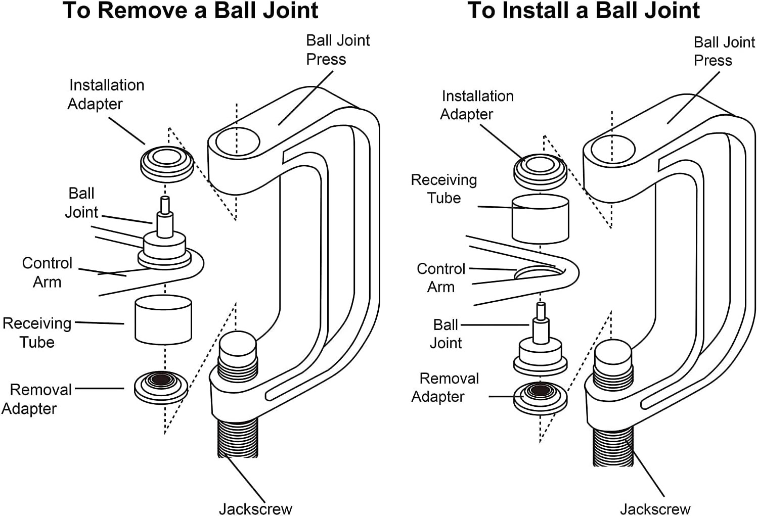 52 in 1 Custom Bushing Driver Set Bundle Ball Joint Press & U Joint Removal Tool