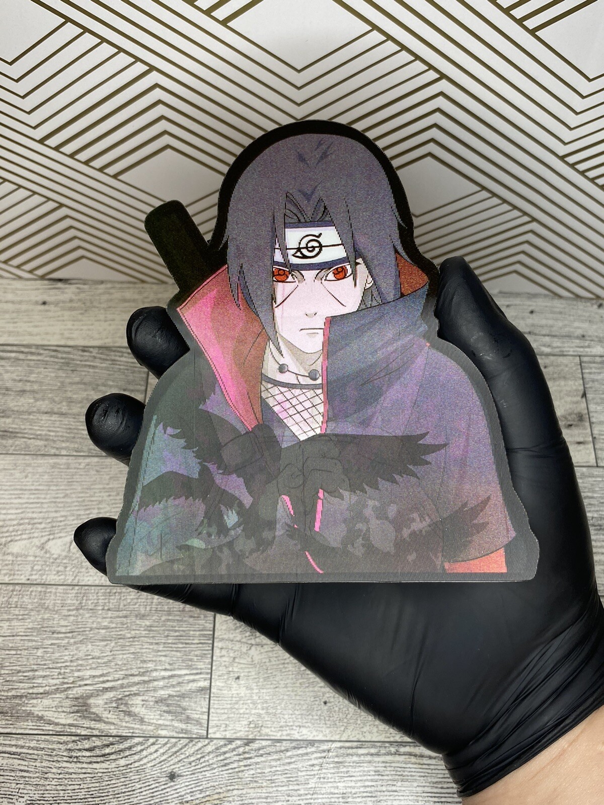 Naruto Shippuden Itachi Uchiha 3D Lenticular Motion Car Sticker Decal Peeker