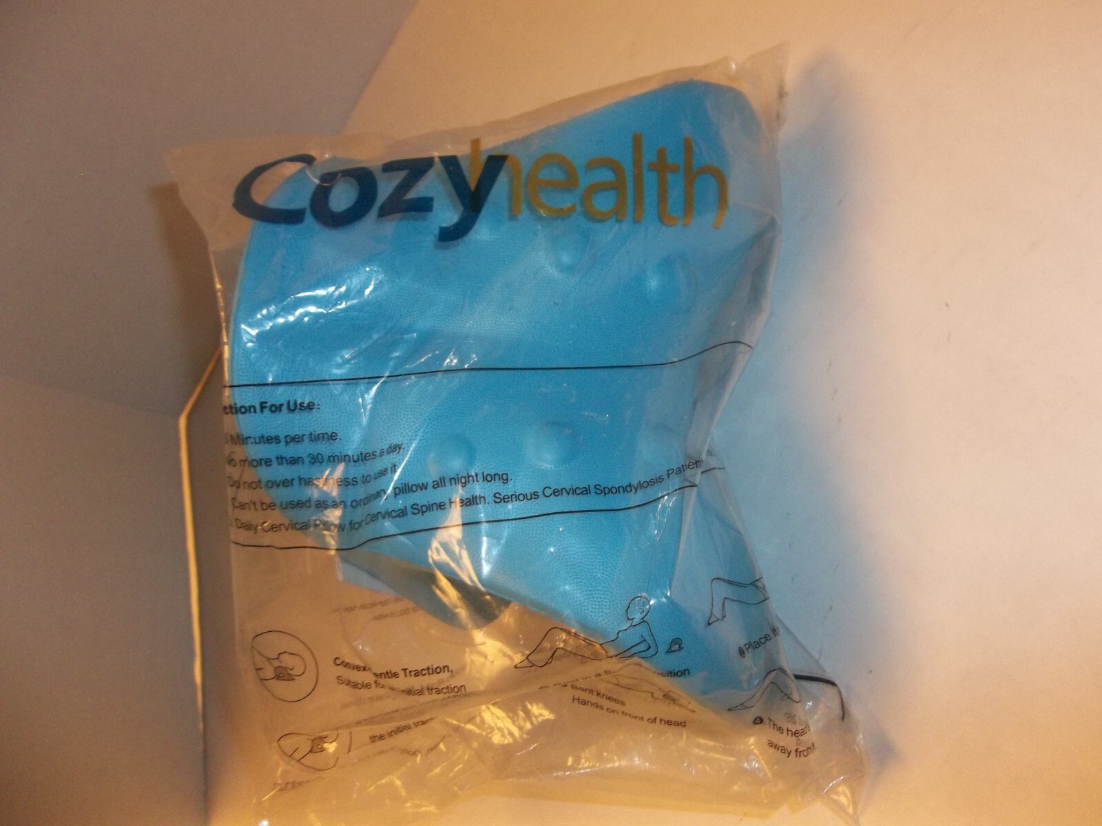 NIP C Shape Cervical Traction Device Cozy Health Blue