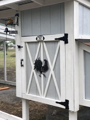 6 Pack 8 inch Heavy Duty Decorative T Strap Tee Hinges Shed Storage Gate Barns