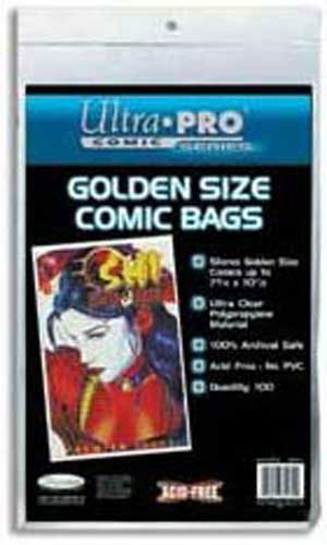 100 Ultra Pro Golden Size  Storage Bags  Brand New Factory Sealed