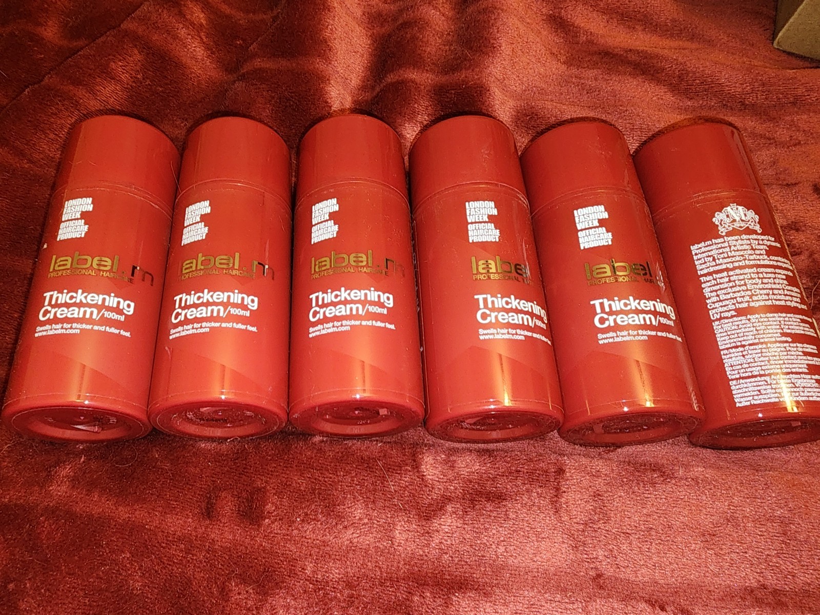 label.m Thickening Cream 100ml Heat Activated Red Bottle