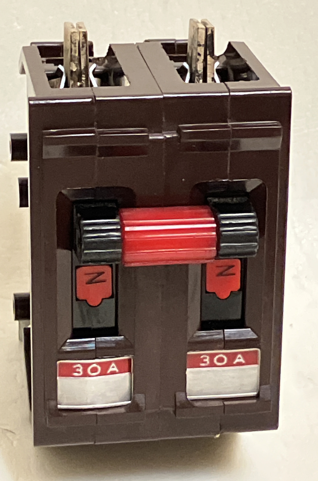 Wadsworth A230NI 30 Amp 2 Pole 2P Type A Metal Foot / Tabs Breaker A230