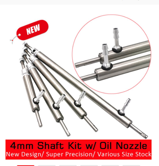 1PC 4mm Stainless Steel Drive Shaft Sleeve Tuber drive Dog Set w/ grease nozzle