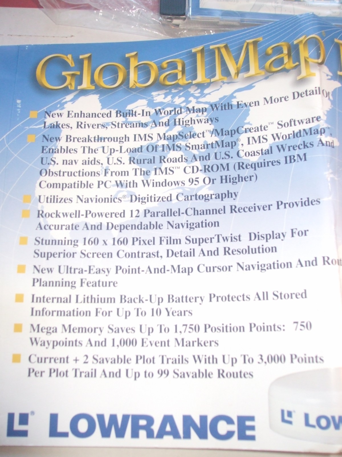 LOWRANCE GlobalMap 1600 Fish Finder GPS