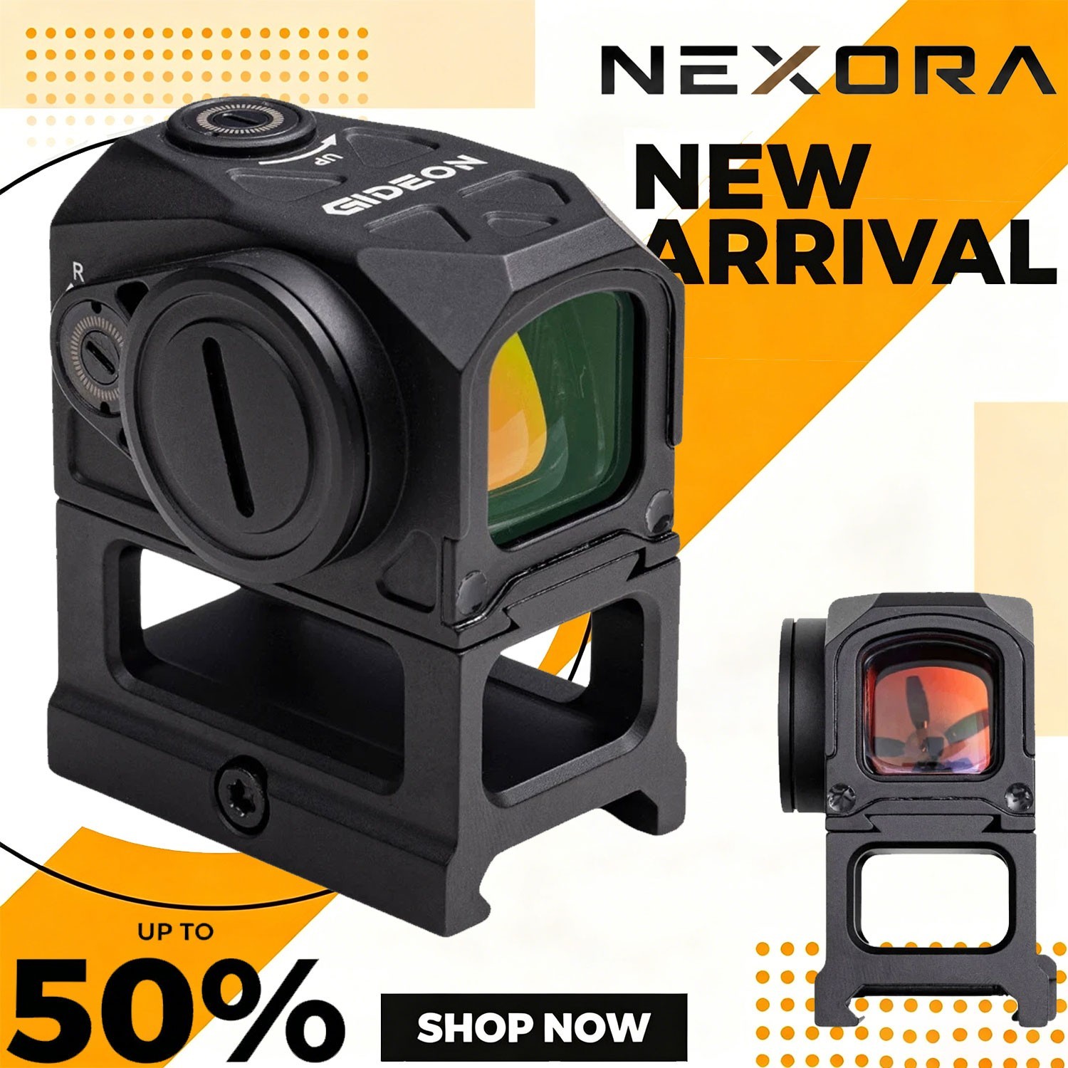 Gideon Mediator Red Dot Multi-Reticle Sight w/ 3 MOA 1x16mm For MOS/Picatinny