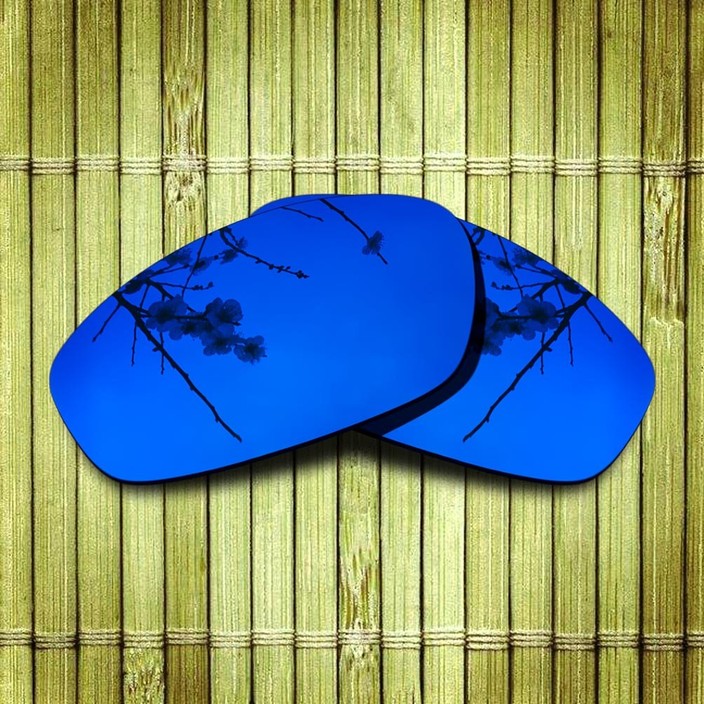 US Dark Blue Mirrored Replacement Lenses for-Oakley A Wire Polarized