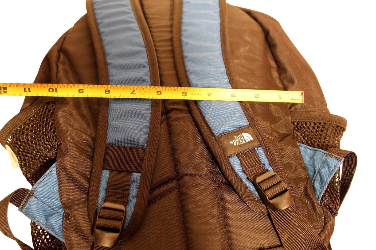 Vintage North Face Mopack Backpack Black & Blue Adjustable Straps & Side Pockets