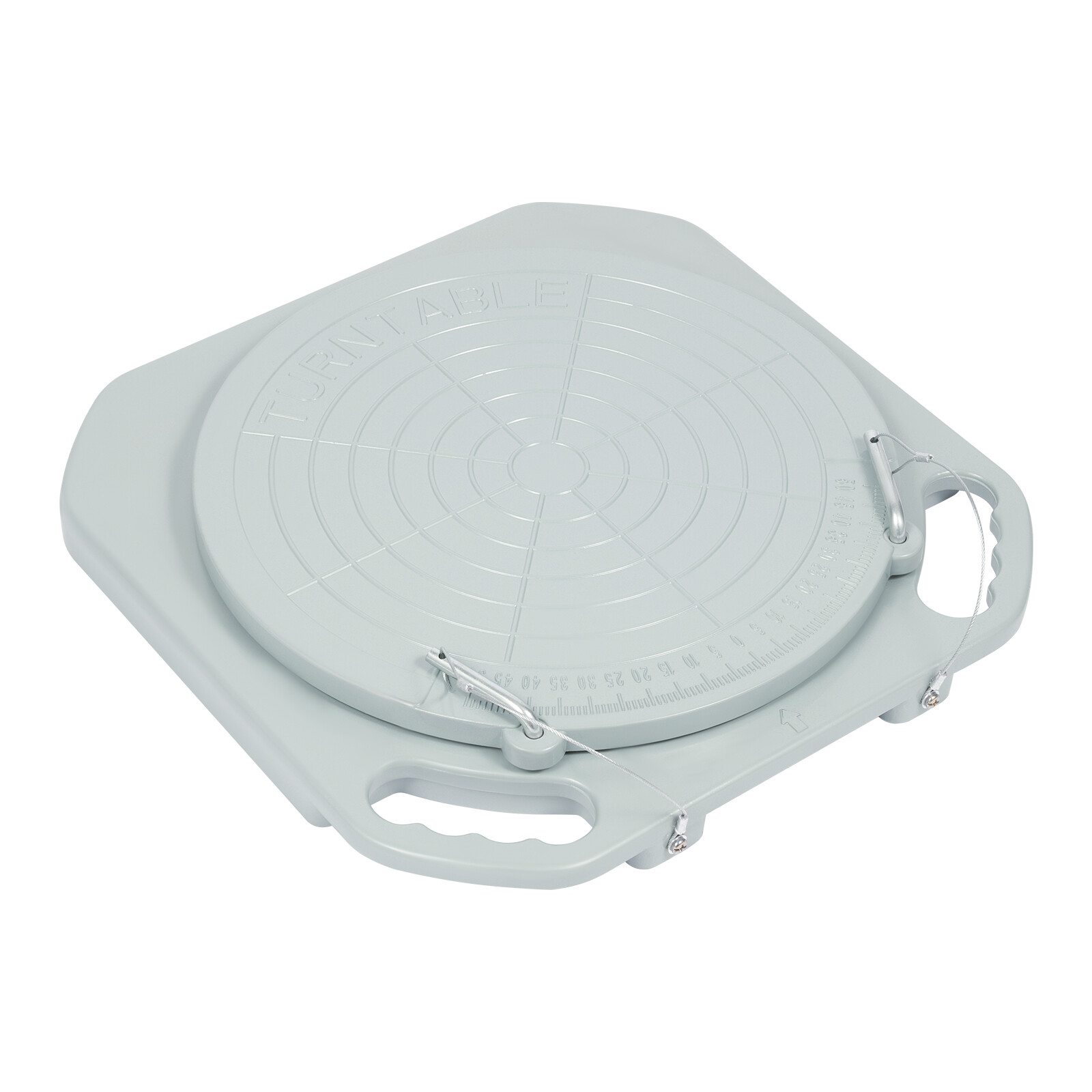 2pcs 5 Ton Front End Wheel Alignment Turntable Plate 360° Rotating Plate Table