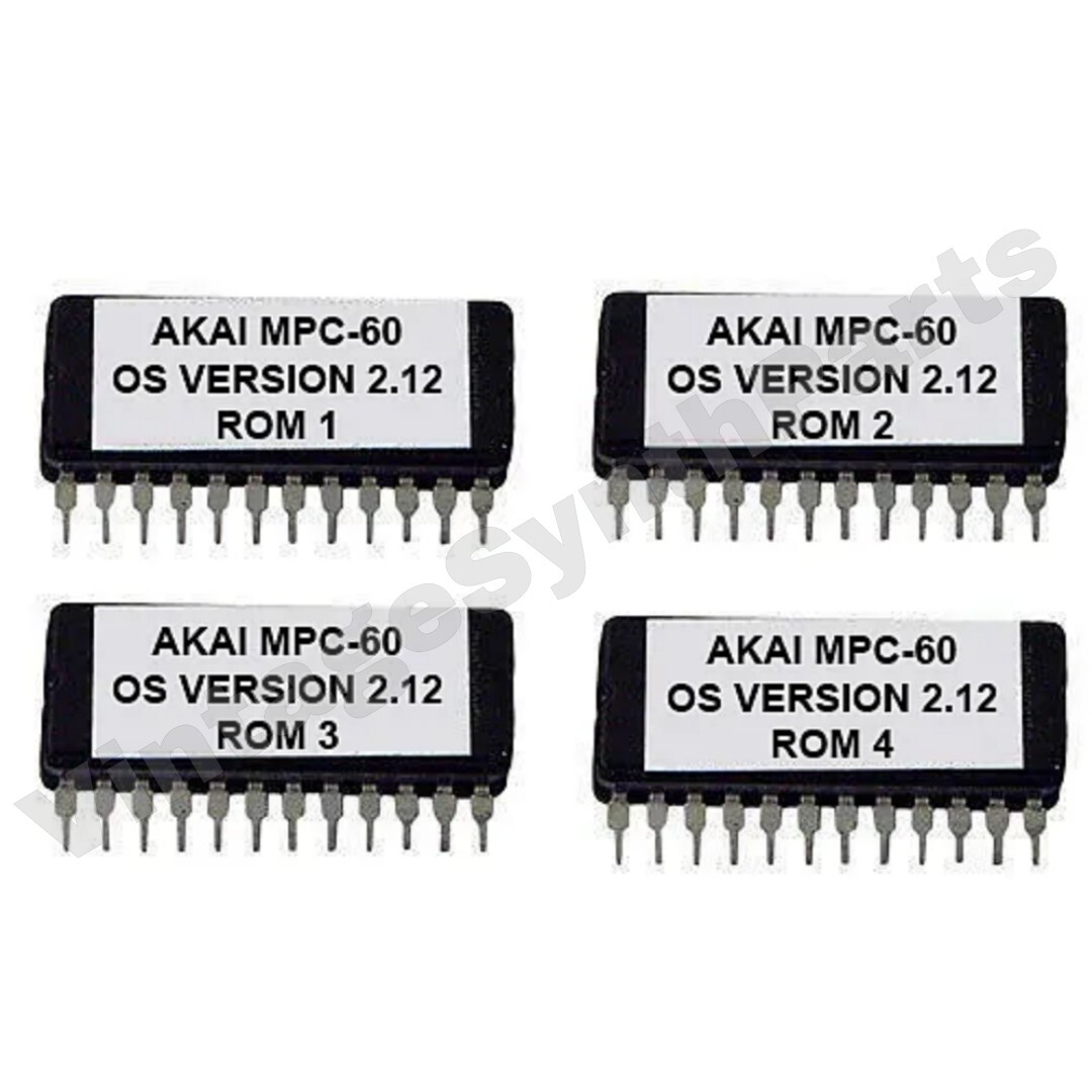 Akai MPC-60 OS 2.12 Operating System Eproms Vintage Sampler MPC60 Eprom Firmware