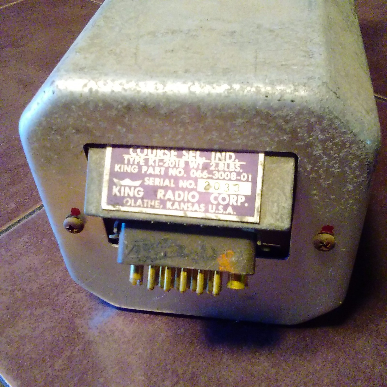 King KI 201B Nav Indicator, 066-3008-01.