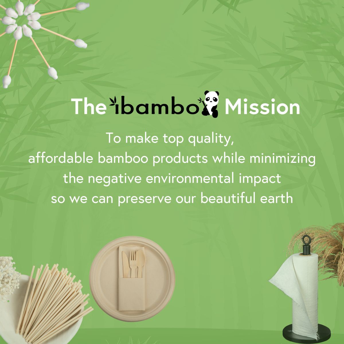Ibambo Bamboo Reusable Straws - Straw Cleaners Included, Compostable & Washable
