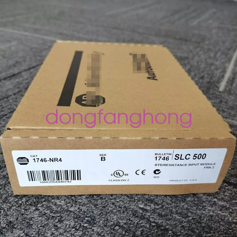New Factory Sealed AB 1746-NR4 SER B SLC 500 RTD Resistance PLC Module 1746NR4