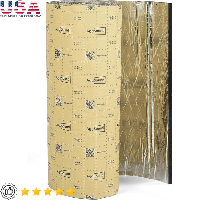 Automotive Sound Deadening Insulation Pad Heat Shield Vibration Noise Control US