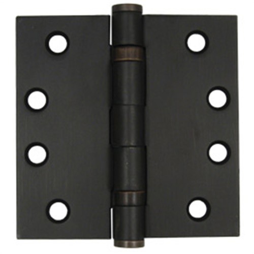 Commercial Grade Ball Bearing Hinge, 4 Inches, Square Corner, .129 Gauge, Oil-Ru