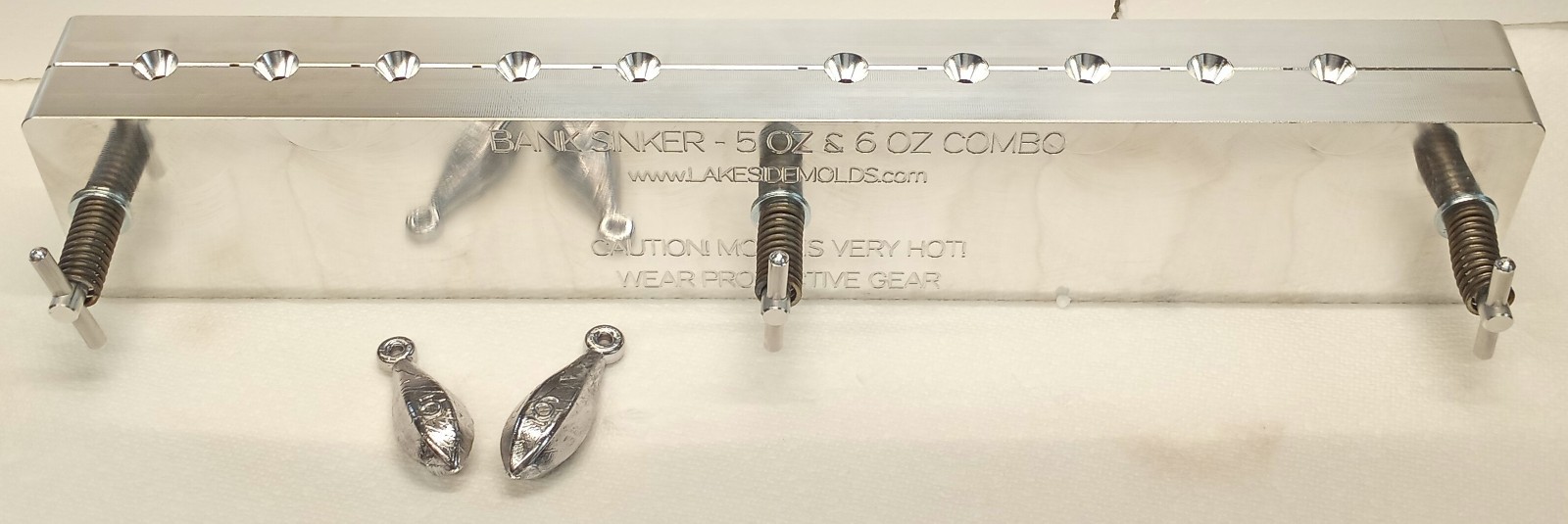 5 oz and 6 oz Bank Sinker -Combo- Production Mold
