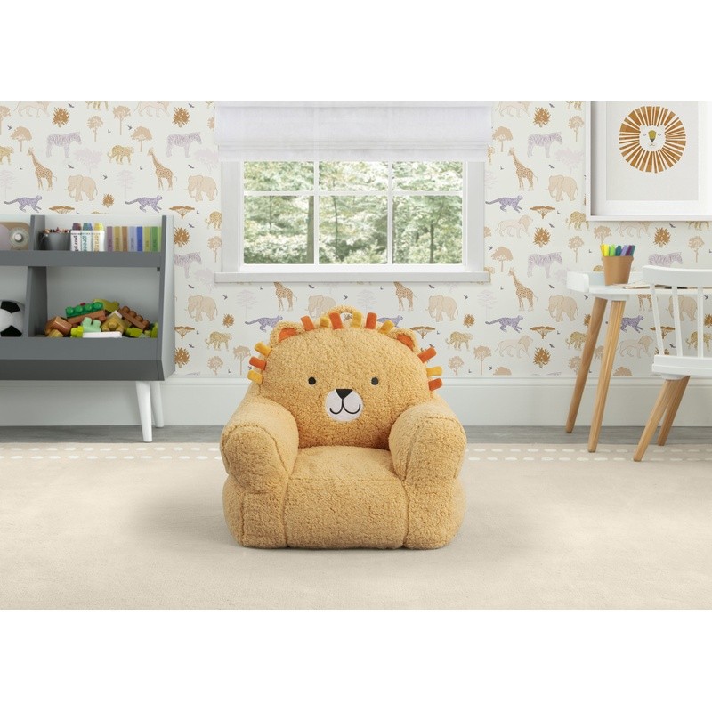 Lion Cozee Buddy Chair Plush Toddler Armchair Soft Foam Snuggle Kids Room New