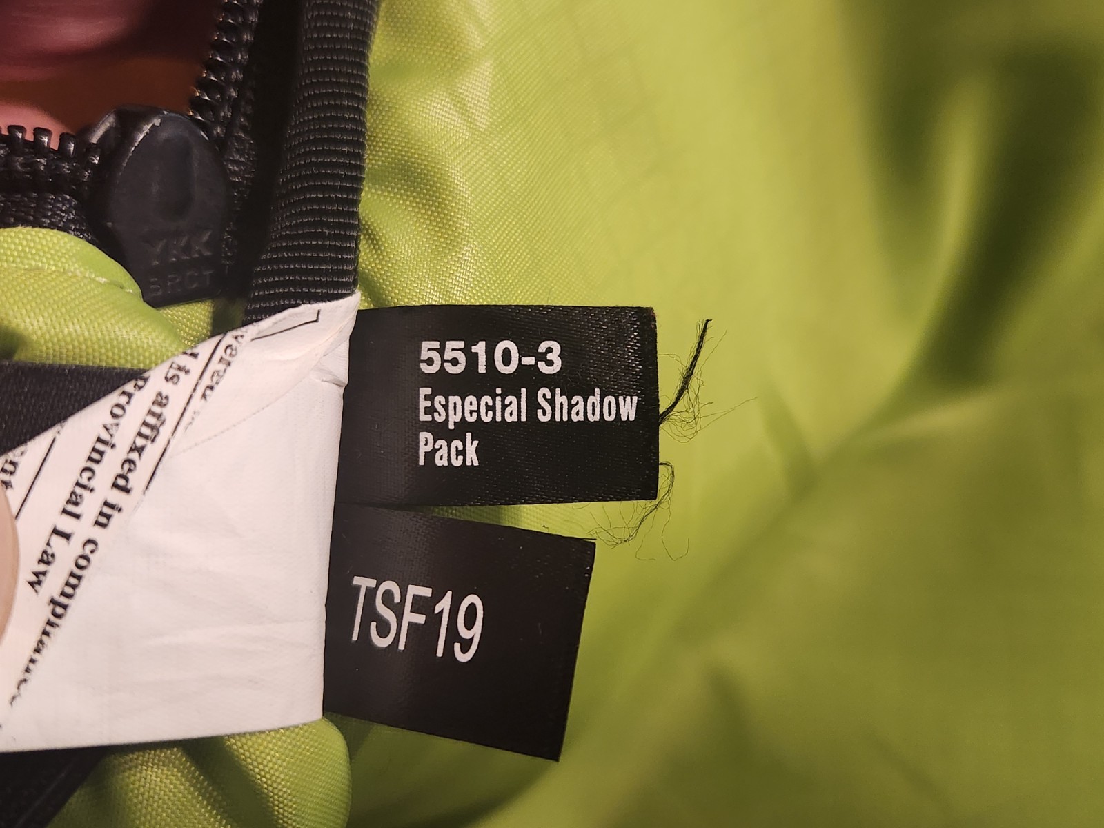 Black TIMBUK2 Backpack Especial Shadow Pack, TSF19