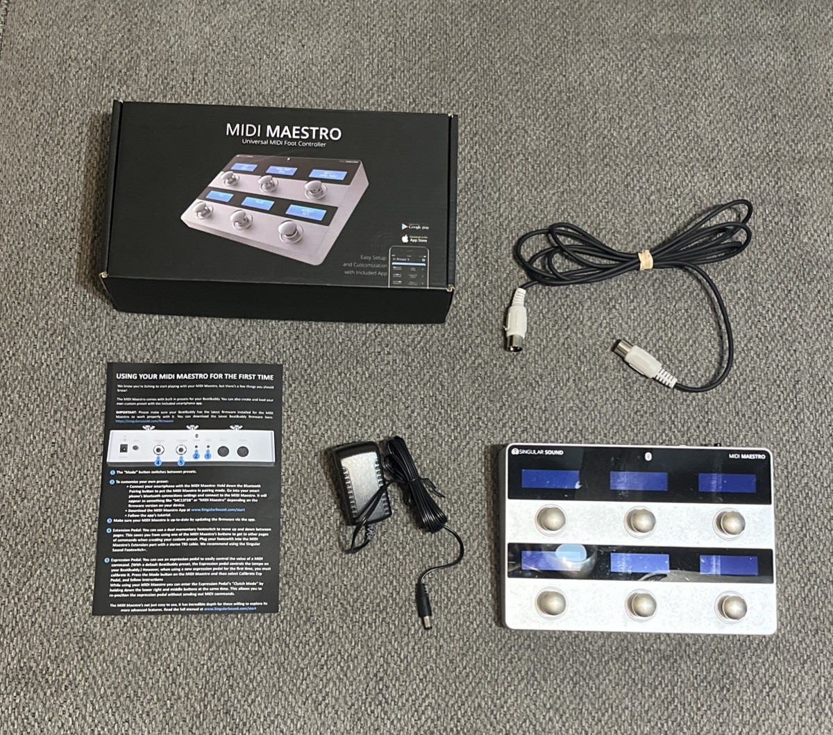 Singular Sound Midi Maestro Silver Edition **Can Be Used With Beat Buddy **