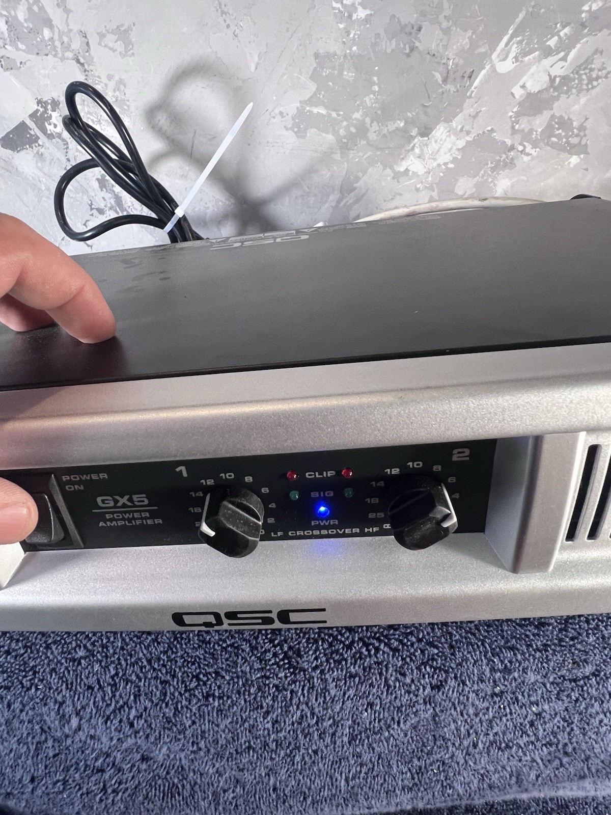 QSC - GX5 2 Channel Rackmount Power Amp – Fully Tested W/ Power Cable