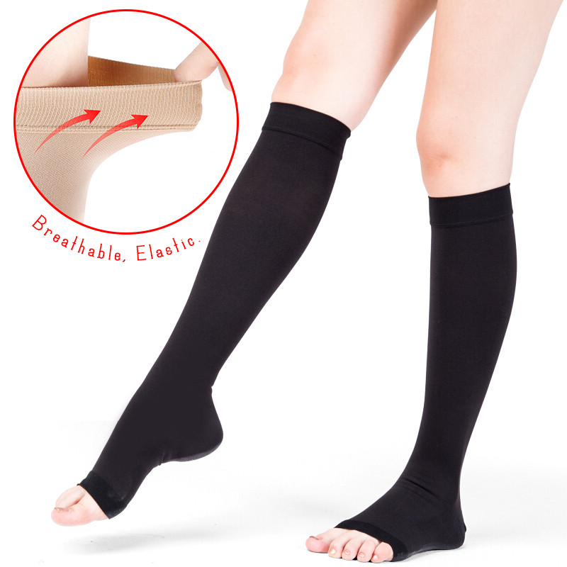 Compression Socks 20-30 mmHg Men Women Knee High Support Aching Feet Circulation