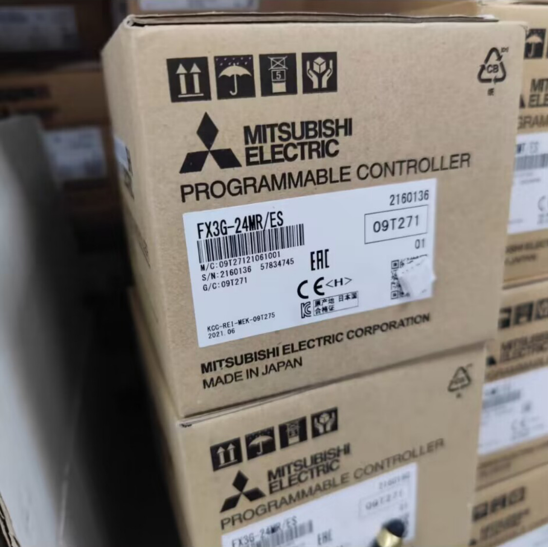 1PC New Mitsubishi FX3G-24MR/ES PLC Module In Box