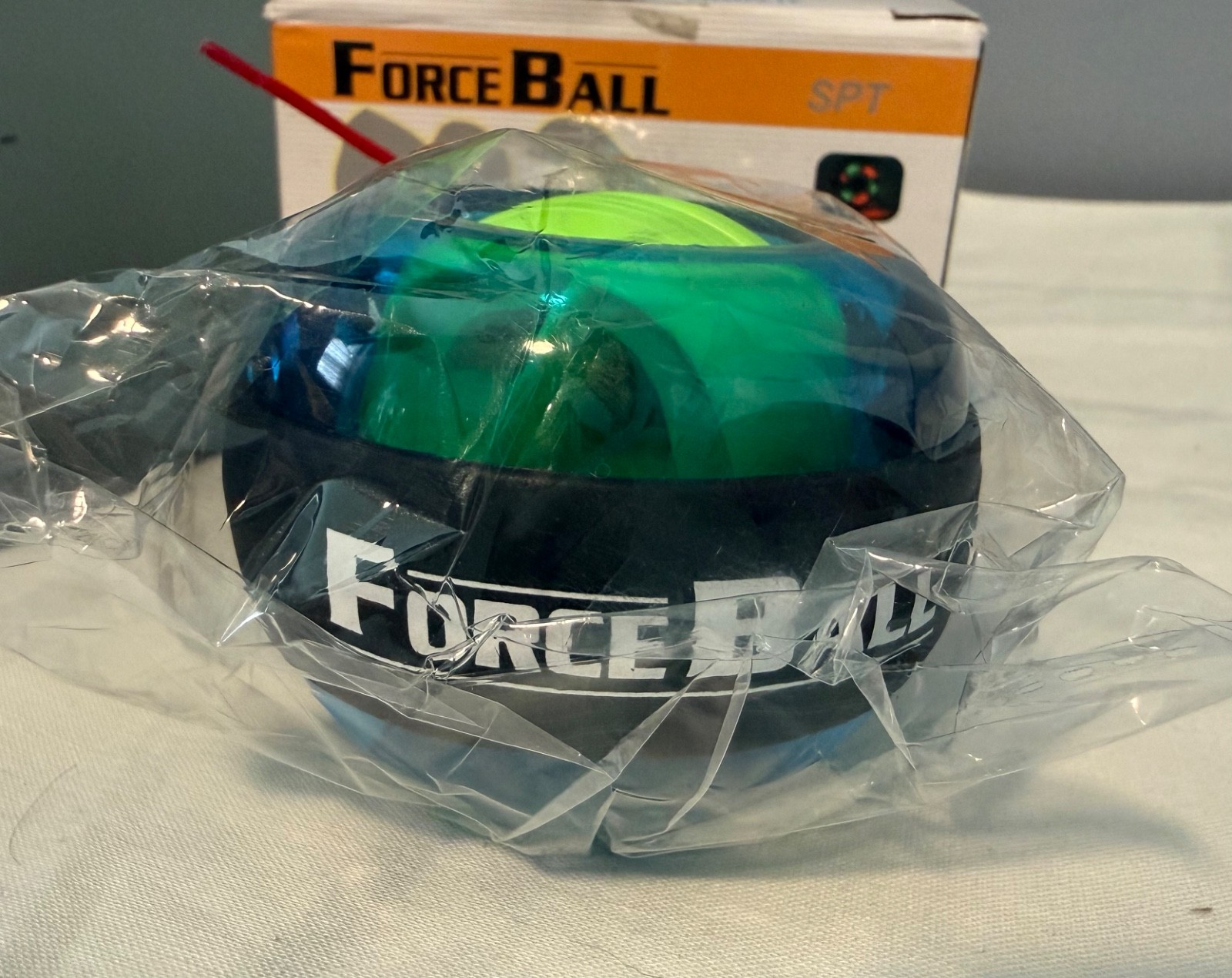 Force Ball Gyroscope Wrist Forearm Exerciser LED Hand Grip Strength Trainer NIB