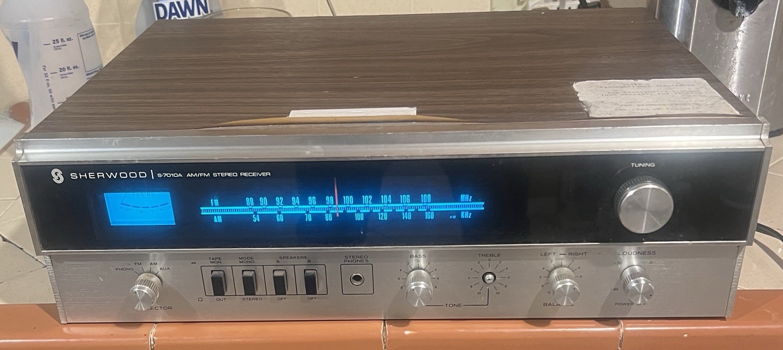 Vintage Sherwood S-7010A AM/FM Stereo Receiver  For Parts/Repair