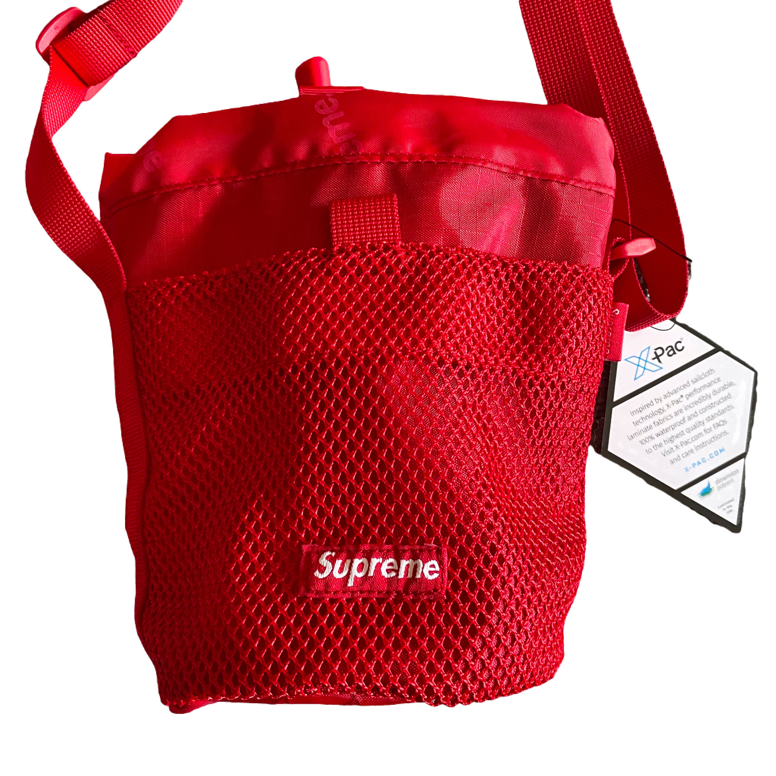 Supreme FW23 3D Logo Small Cinch Pouch Red
