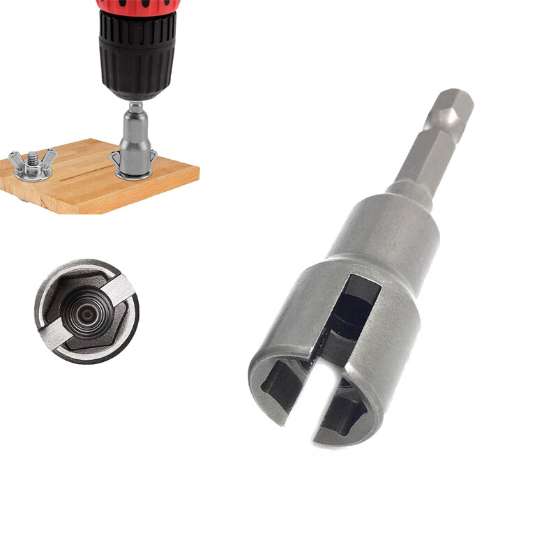 Hurricane Shutter Drill Bit Nut Drill Bit Wingnut Driver Bit Wing Nut Socket