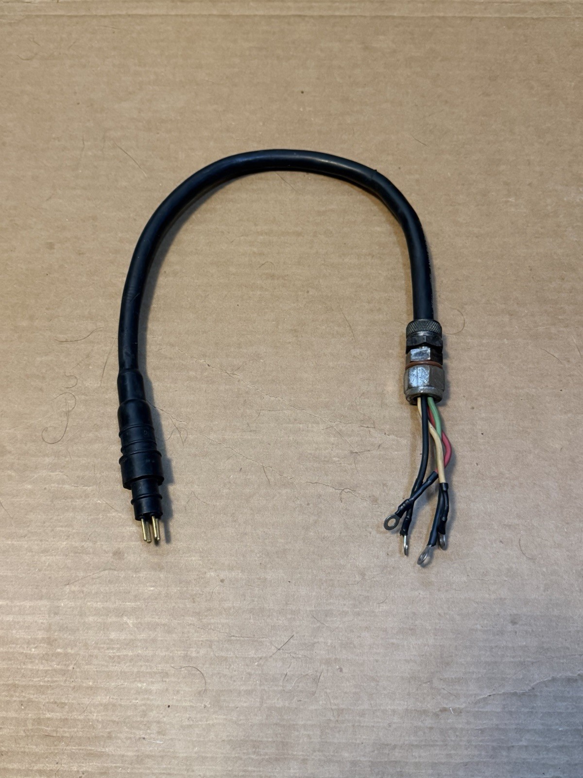 Kirby Morgan Male Marsh Marine connector - 16” with penetrator 505-047