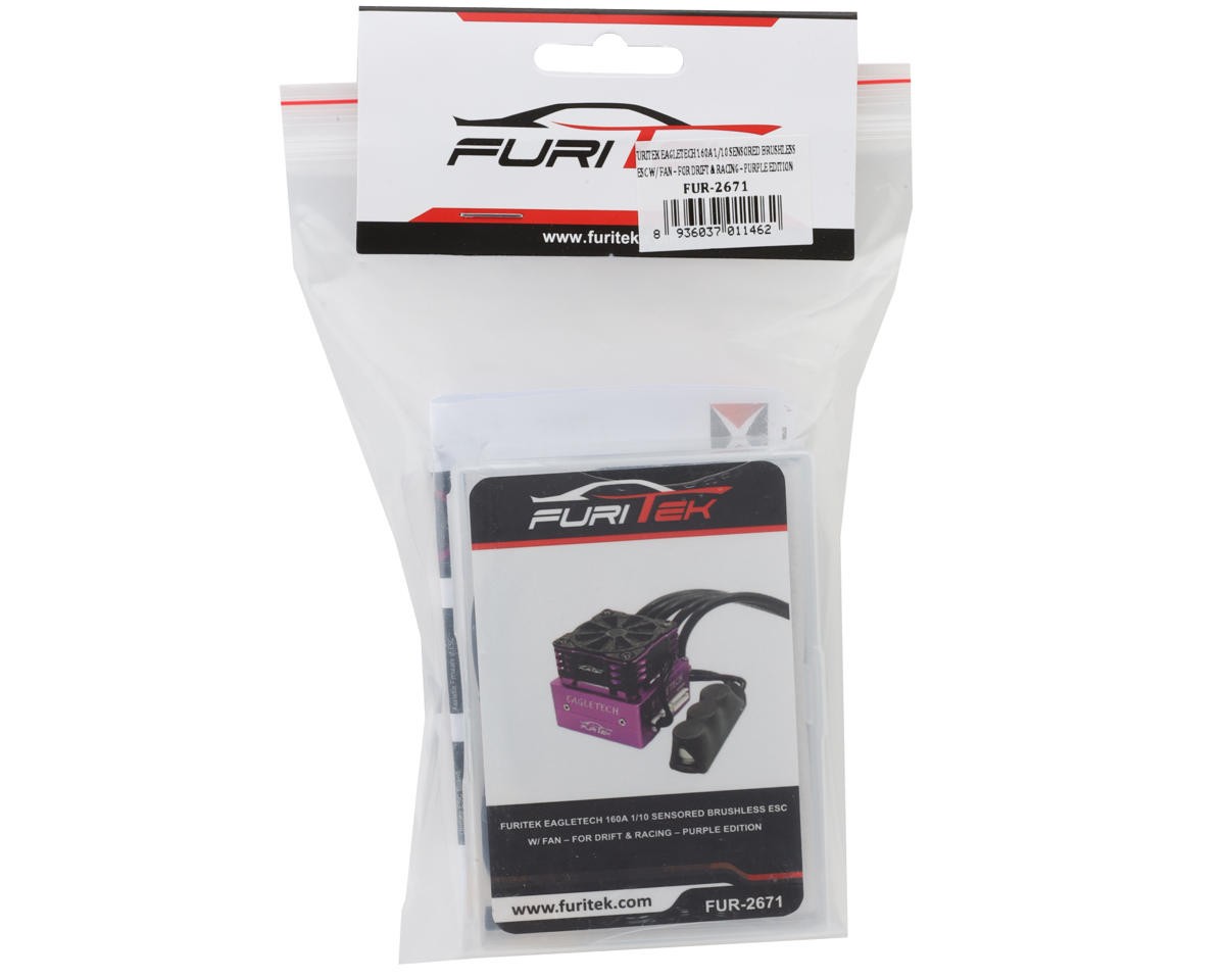 Furitek EagleTech 160A 1/10 Sensored Brushless ESC w/Cooling Fan (Purple)