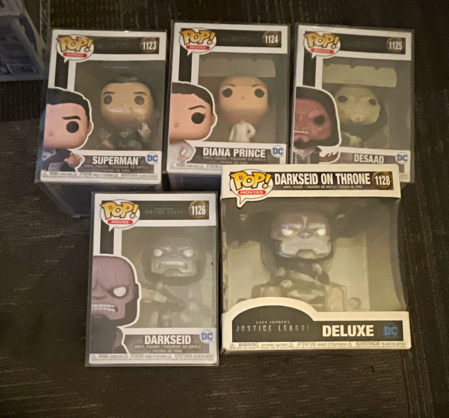 Funko POP! DC Justice League Movie Vinyl Mixed Lot 5 Superman Diana Darkseid