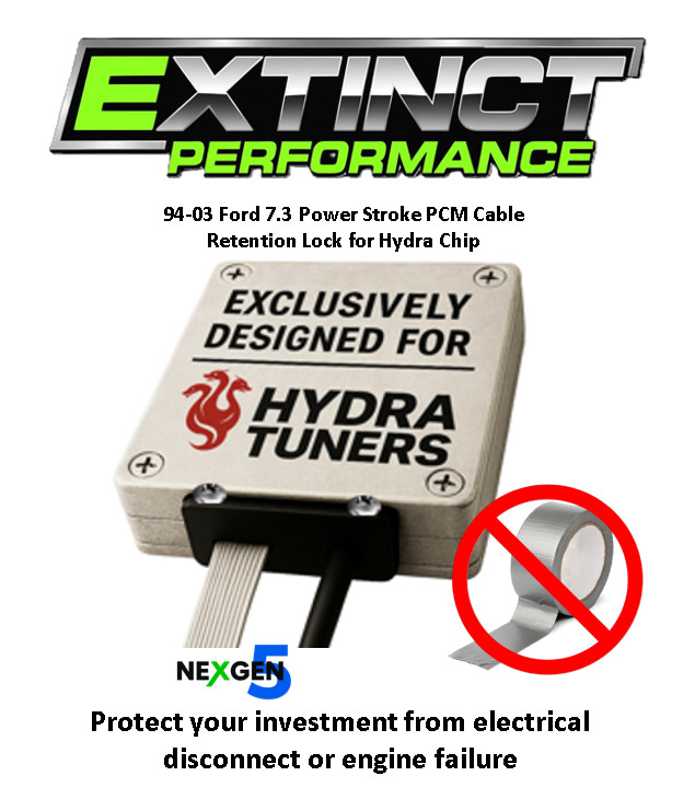94-03 Ford 7.3 Power Stroke PCM Cable Retention Lock for Hydra Chip