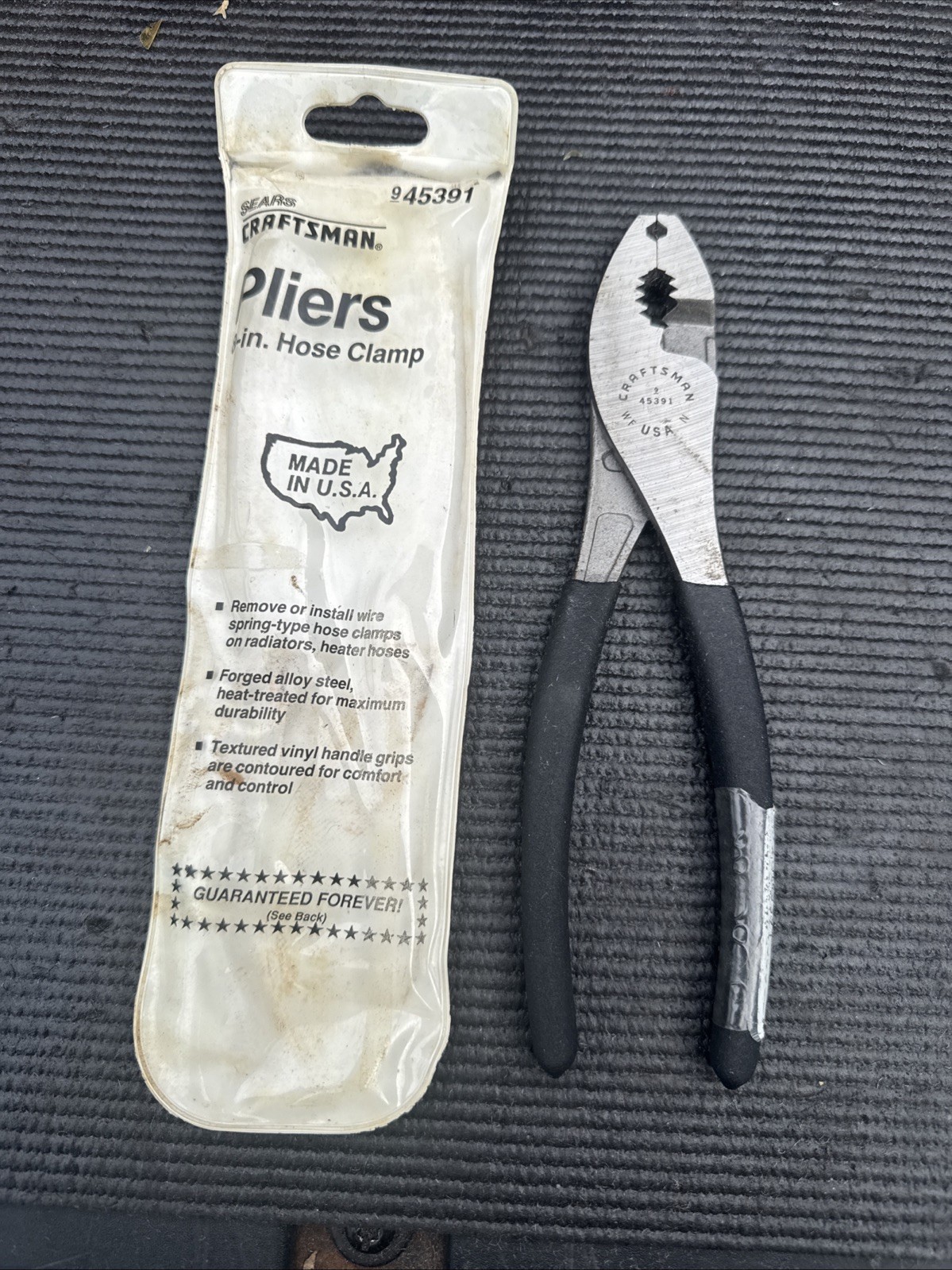 Sears Craftsman USA Nos Ugly Hose Clamp Pliers Rare 8” 45391