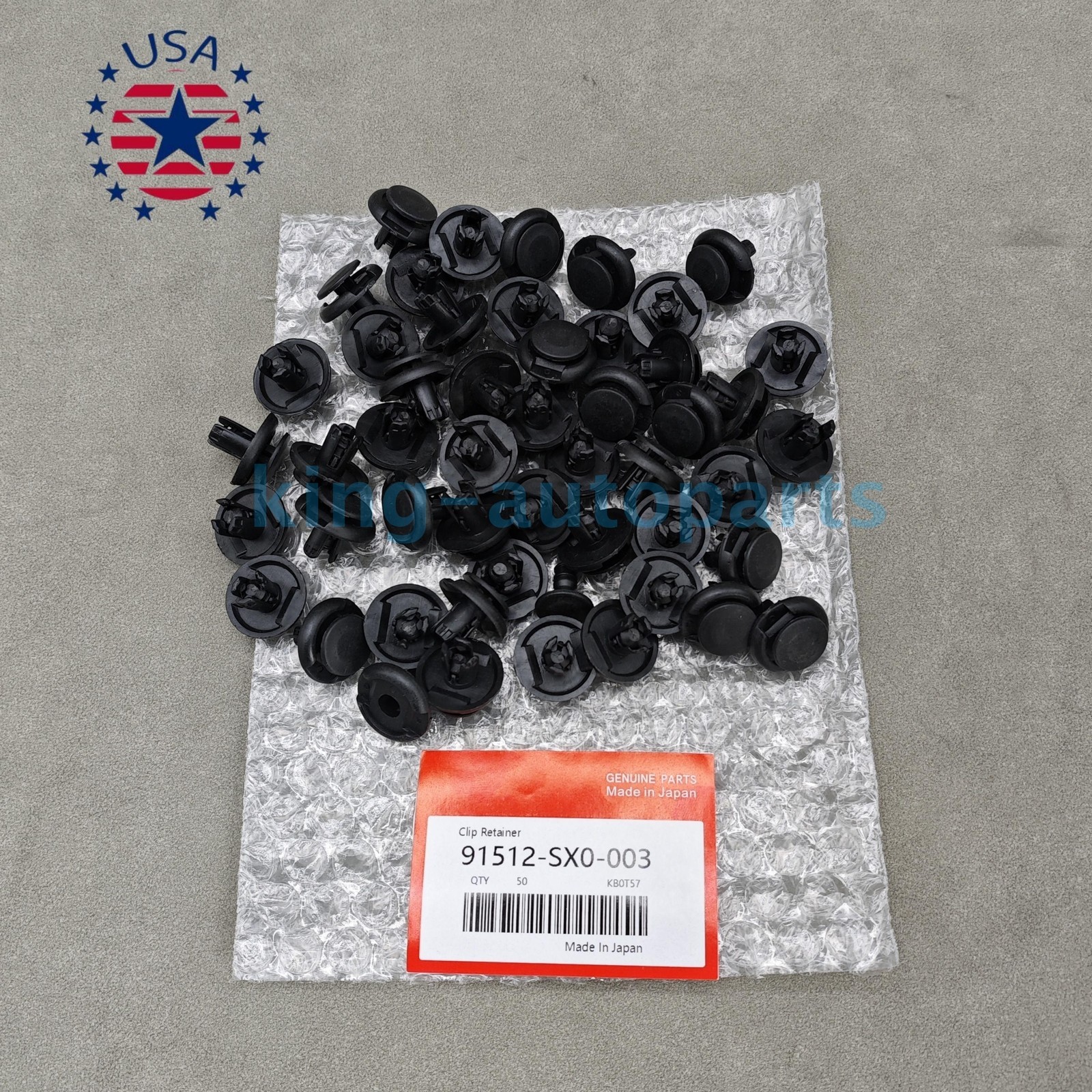 OEM 50x Fender Liner Retainer Fastener Clips 91512-SX0-003 For Honda USA!!